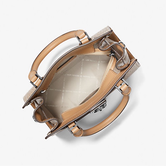 MICHAEL KORS
Hamilton Small Crocodile Embossed Faux Leather Satchel
Camel
NWT - Picture 2 of 3